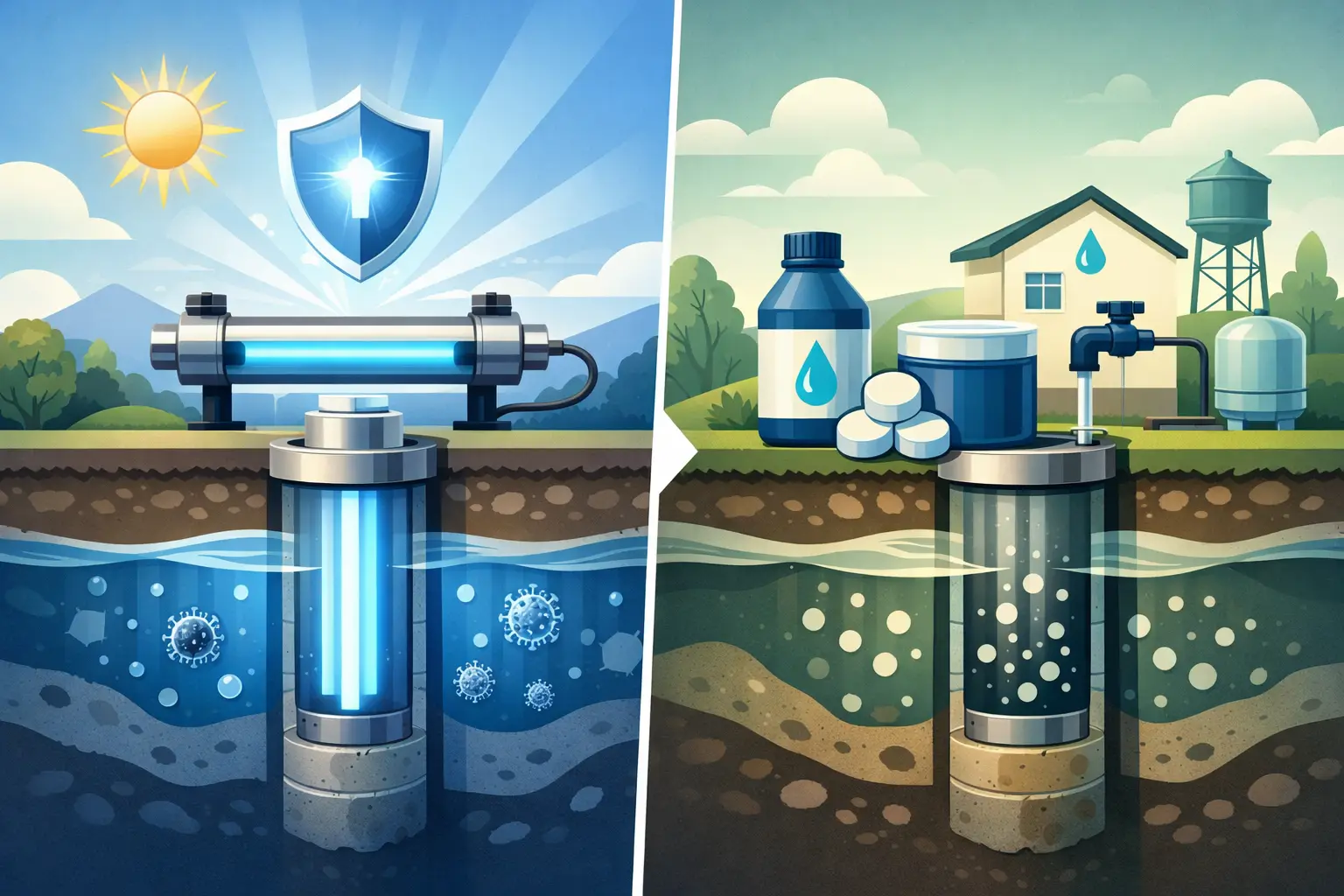 UV Sterilizer vs Chlorine Treatment for Wells